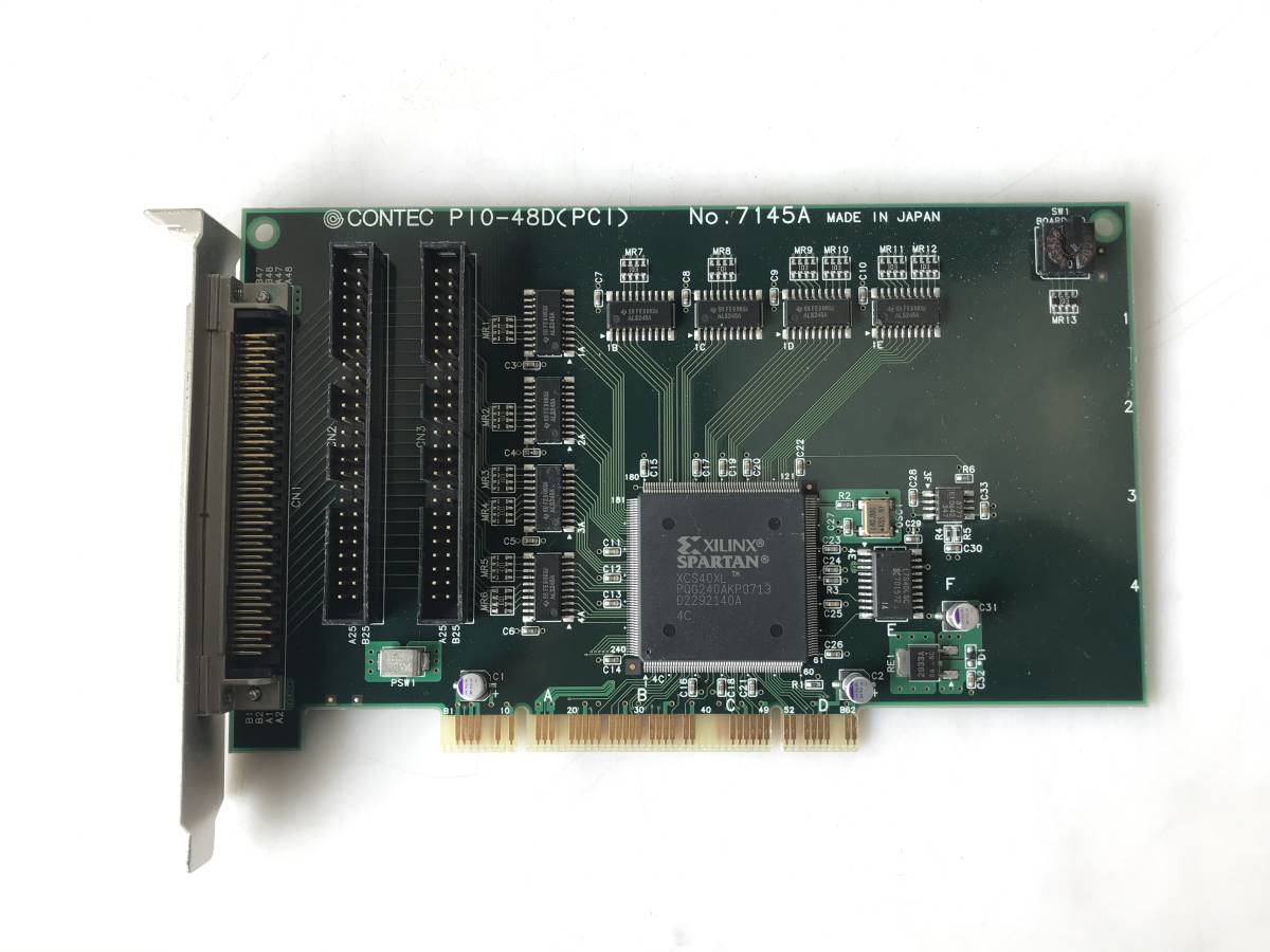 【中古パーツ】CONTEC PIO-48D PCI NO.7145A デジタル入出力 PCI ボード 双方向 48ch (非絶縁 5VDC-TTL)■98-20拍卖