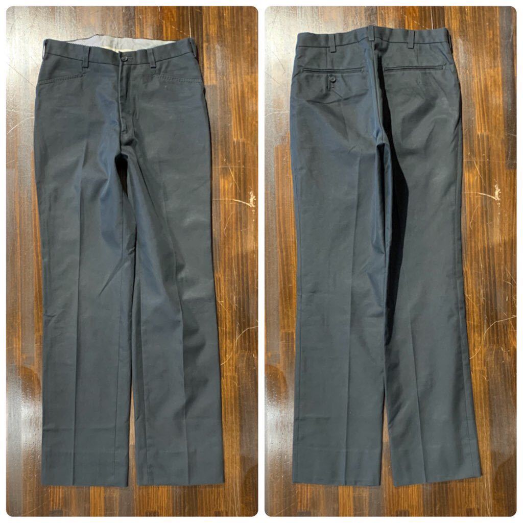 K262 メンズ パンツ ABAHOUSE アバハウス チノ ワーク スラックス ブラック 黒 シンプル 小さいサイズ / 約W29 レターパック発送拍卖