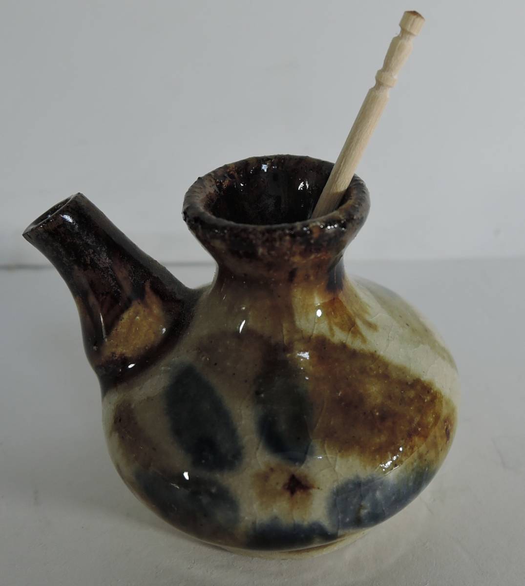 ☆05E■陶器製 ミニ花瓶/爪楊枝立て ①酒器■未使用拍卖