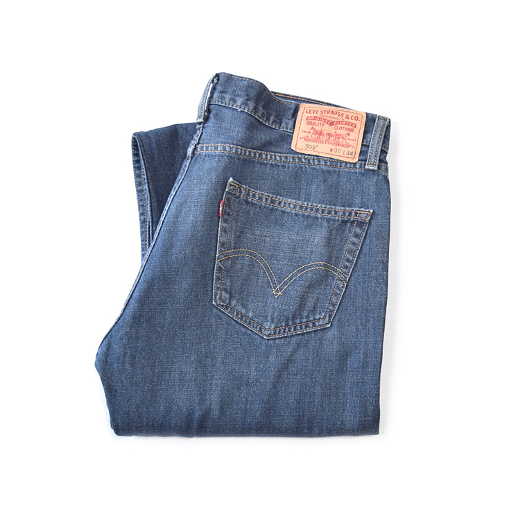 【送料無料】リーバイス 505 ストレート ジーンズ デニムパンツ ジーパン W36 L34 Levis アメカジ 古着 EA0079拍卖