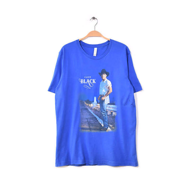 【送料無料】クリントブラック ミュージック ツアー Tシャツ メンズL CLINT BLACK アメカジ 古着 BB0399拍卖