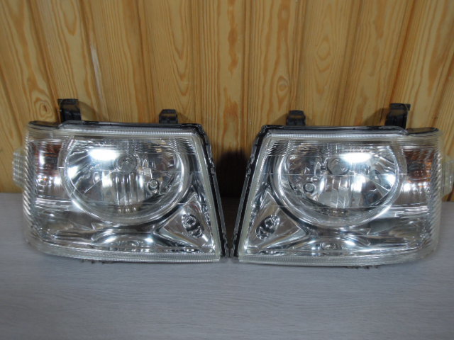 三菱 ekワゴン H81W ヘッドライト 左右 セット 中古 STANLEY P2191 L/R HCR-91 | 220371拍卖
