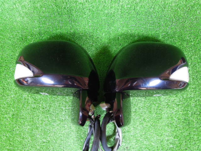 ホンダ ゼスト JE2 ドアミラー 左右 セット 中古 カラー:B92P ナイトホークブラックP 11ピン 電動格納 ヒーター ウィンカー | 220430拍卖