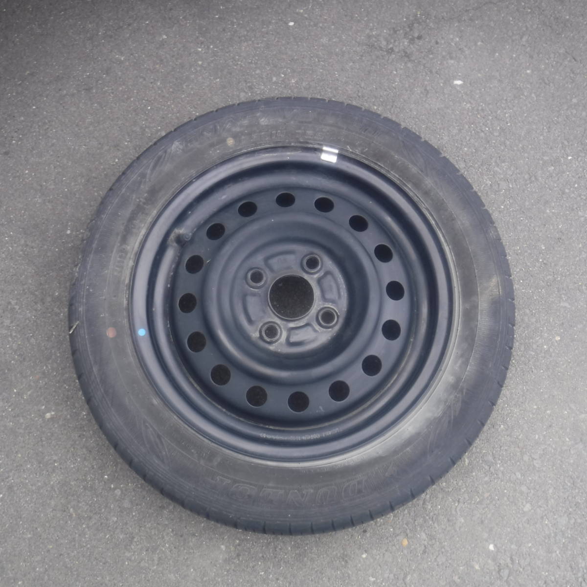 AZワゴンRスズキ純正MH34S夏タイヤ155/65R14インチ鉄ホイール14×4.5Jホイルpcd100 WAGONRスチールホイール4穴ダンロップ6分山エナセーブ拍卖
