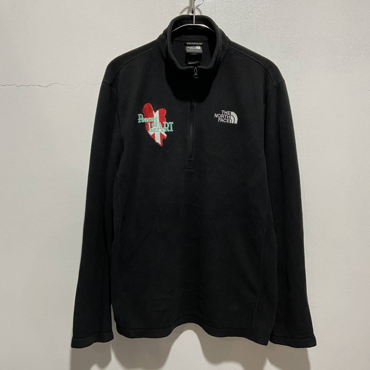 ☆送料無料☆THE NORTH FACE☆ハーフジップフリーストップス☆黒☆ハイネック☆プルオーバー☆e22拍卖