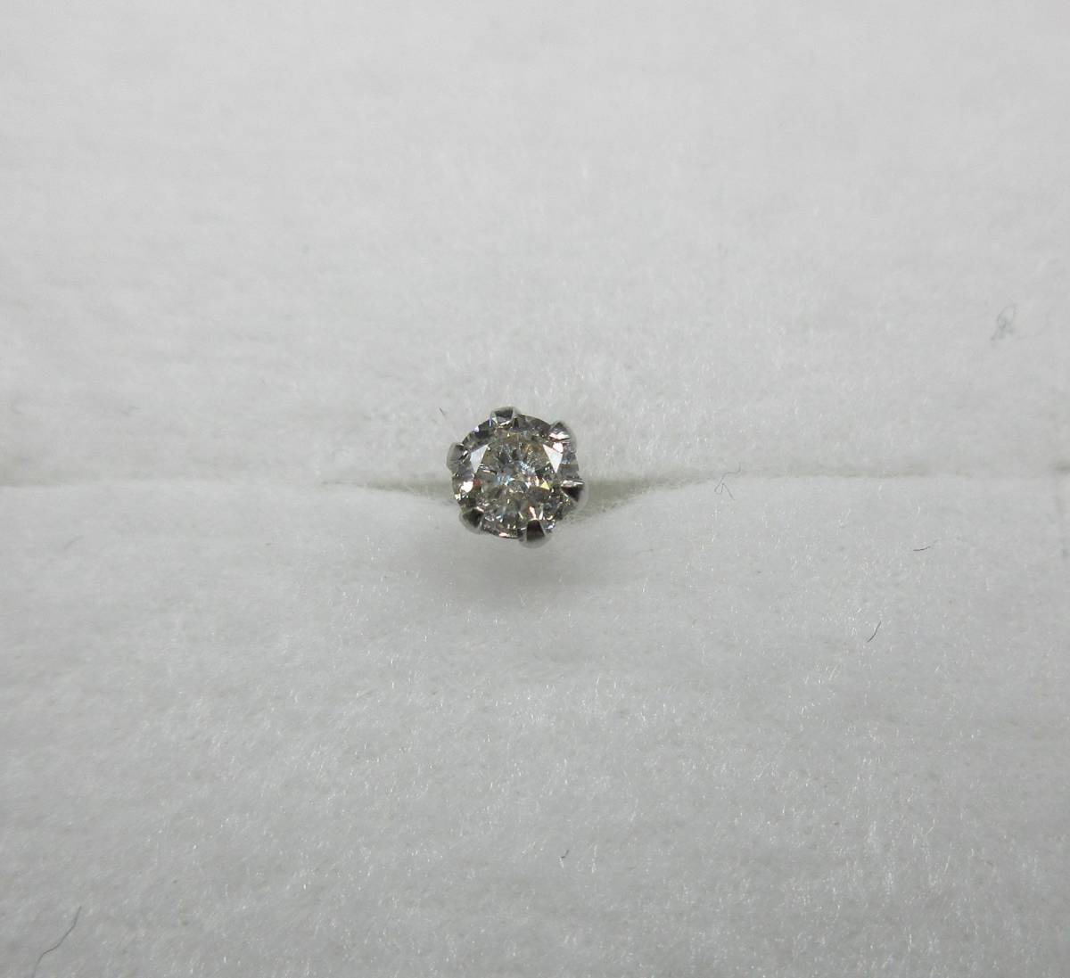 1 新品 PT 天然ダイヤモンド 0.15CT ピアス 片耳から セット割引きあり ノンブル タリスマン アイファニー イニシャル WG YG ティファニー拍卖