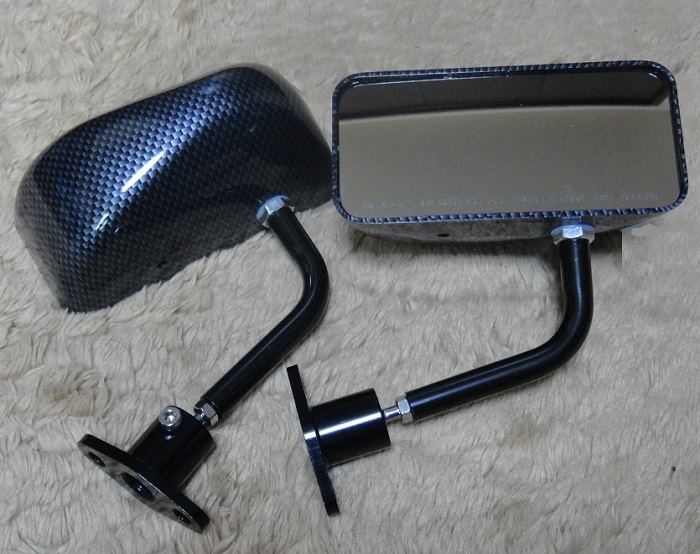 ☆特価 超軽量 130グラム カーボンルック レーシングミラー ドアミラー 汎用ミラー ポルシェ拍卖