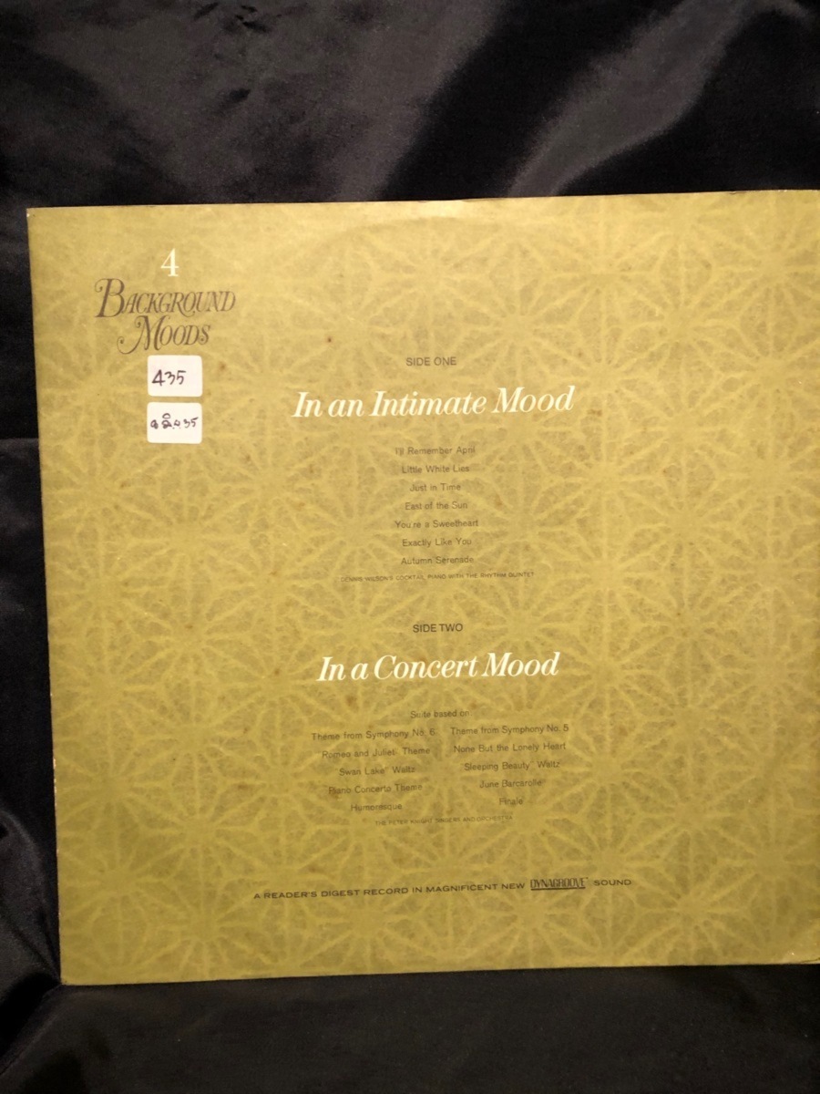 BACKGROUND MOODS LP READER'S DIGEST拍卖