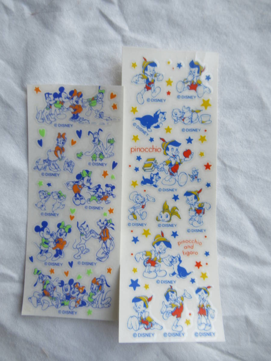 シール ディズニー ミッキー&ミニー ドナルド&デイジー チップ&デール プルート&グーフィー ピノキオ拍卖