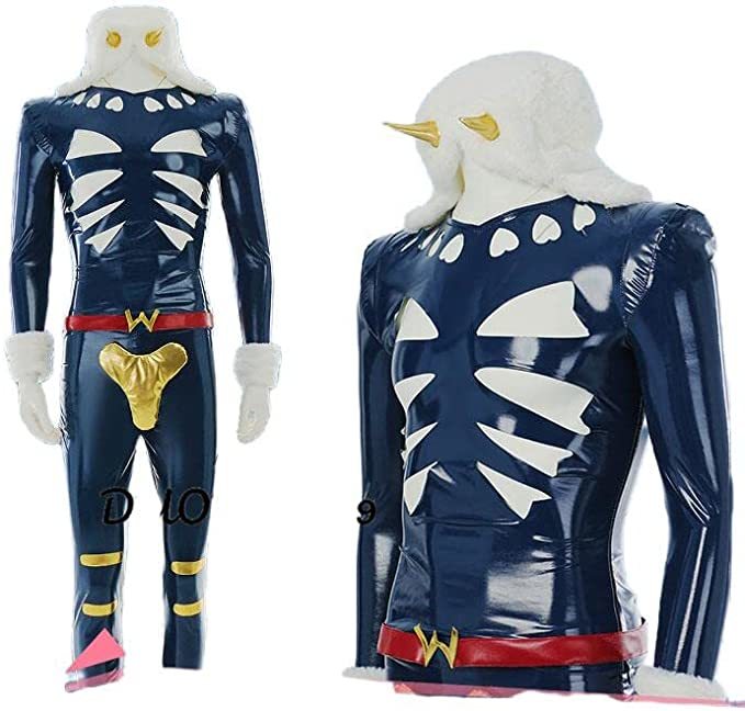 実物撮影ジョジョの奇妙な冒険 Part6 ストーンオーシャン ウェザー・リポート コスプレ衣装+帽 風(ウィッグ 靴別売り)拍卖