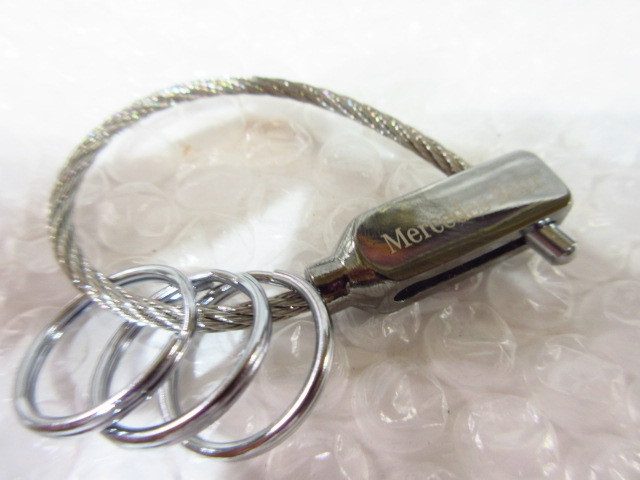 M.ベンツ US純正 MBロゴ・ケーブルキーリング KCG【GENUINE PARTS】新品/MERCEDES-BENZ/拍卖