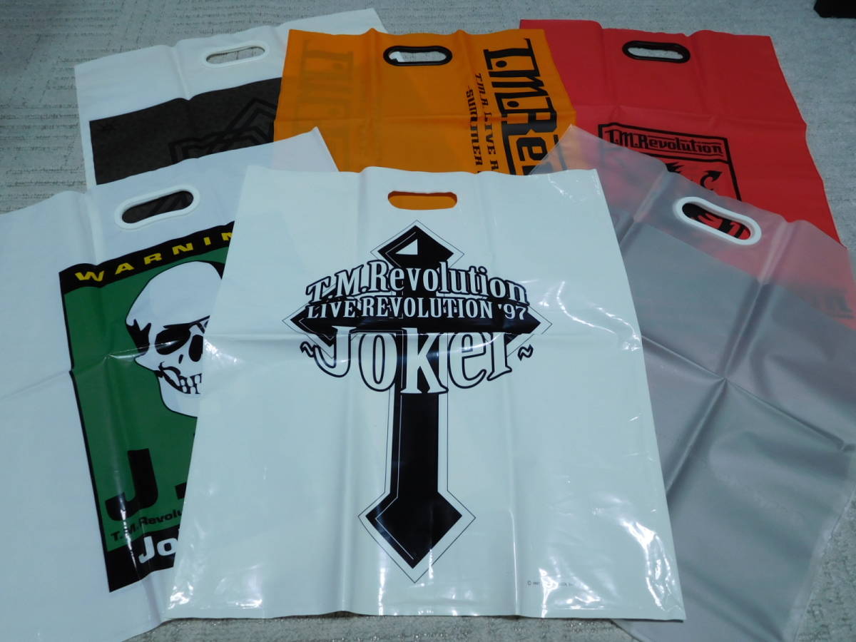 T.M.Revolution 西川貴教 1997年~2001年 ツアーグッズ バッグ 袋 6点セット 貴重 レア拍卖