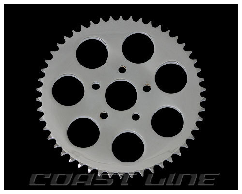 N006328 46丁 リアチェーンスプロケット クローム 73-85y BT用拍卖