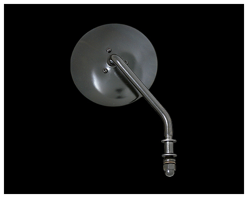 N003383 OEMステムタイプ4inラウンドミラー ブラック 右拍卖