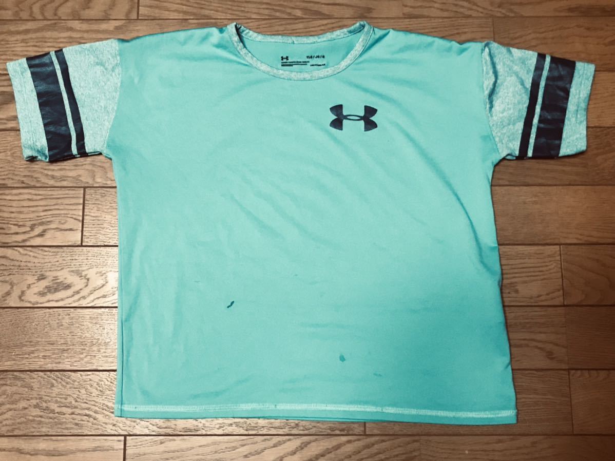 UNDER ARMOUR KID’S SHORT SLEEVE T-SHIRTS size-YLG(着丈48身幅51) 中古 送料無料 NCNR拍卖