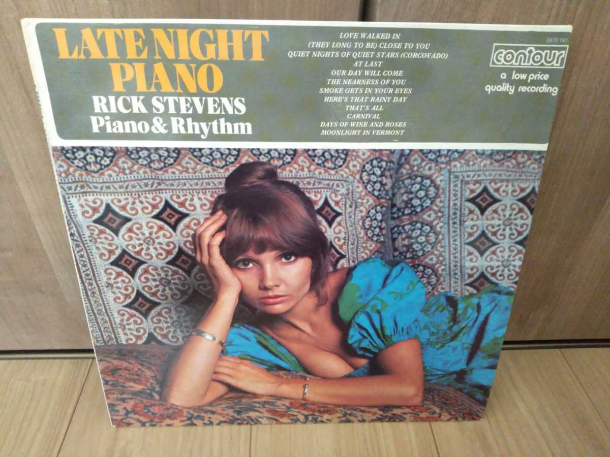激レア 極美品 Rick Stevens Piano & Rhythm Late Night Piano サバービア UKオリジナル盤 エロジャケ拍卖