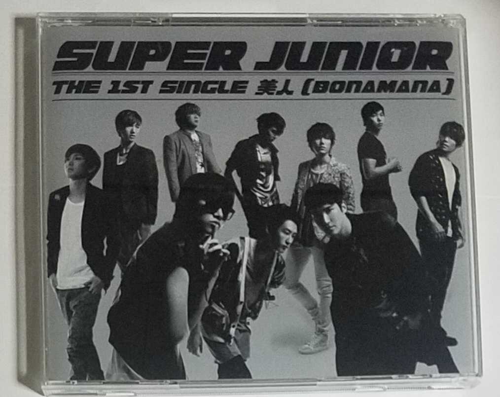 SUPER JUNIOR 美人 BONAMANA Japanese ver. CD EXTRA仕様 通常盤 初回生産分 初回限定盤 未再生 即決 ミイナ 廃盤 日本語 シングル拍卖