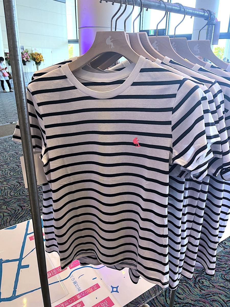 小沢健二 Lサイズ 2022ツアー ピンク刺繍ボーダーT So kakkoii 宇宙 shows オザケン ツアーグッズ Tシャツ ボーダー拍卖