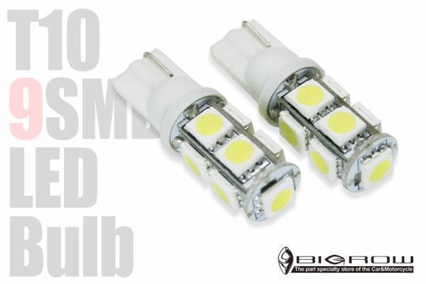 LED T10 9SMD デミオ DE系 白 ルームランプ球 送料無料拍卖