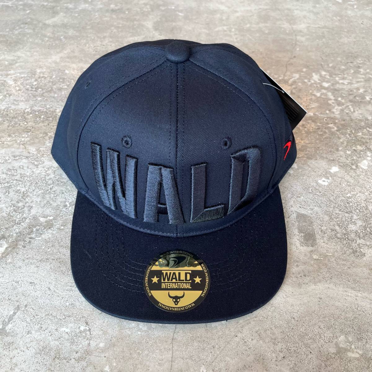 WALDキャップ 【オールブラック】ゴールドステッカー拍卖