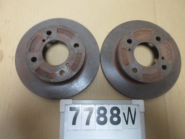 !7788W ワゴンR スティングレー 後期 MH21S MH22S 純正 フロント ローター S拍卖