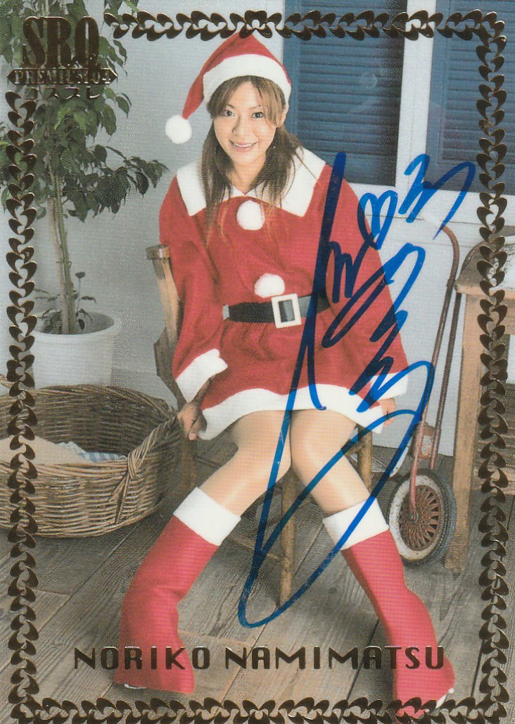 SRQ04プレミアム 並松紀子 50枚限定サンタ直筆サインカード拍卖