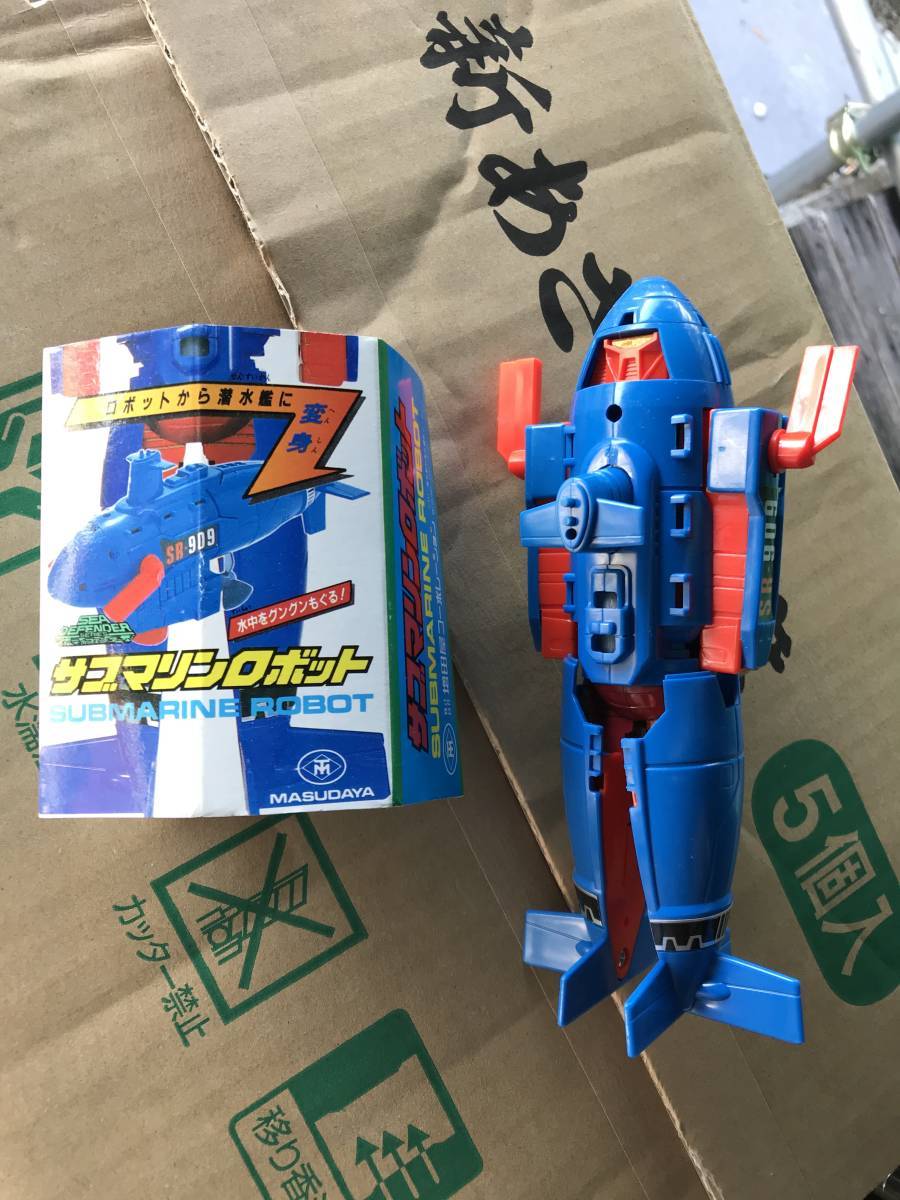 サブマリンロボット トランスフォーマー ボート ロボット ゼンマイ 風呂 玩具 レトロ 増田屋 MASUDAYA拍卖