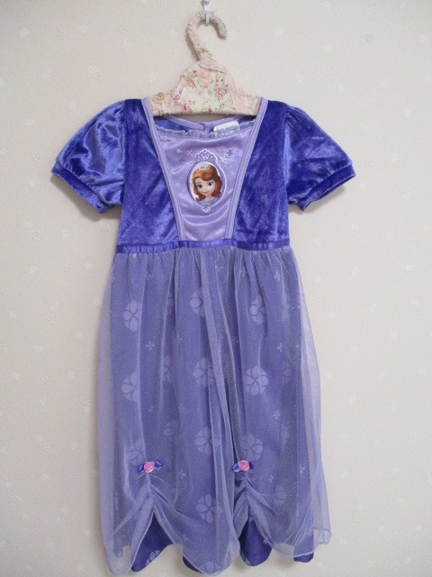 ■ ディズニープリンセス ■ 可愛いワンピース 100㎝ パープル 20606拍卖