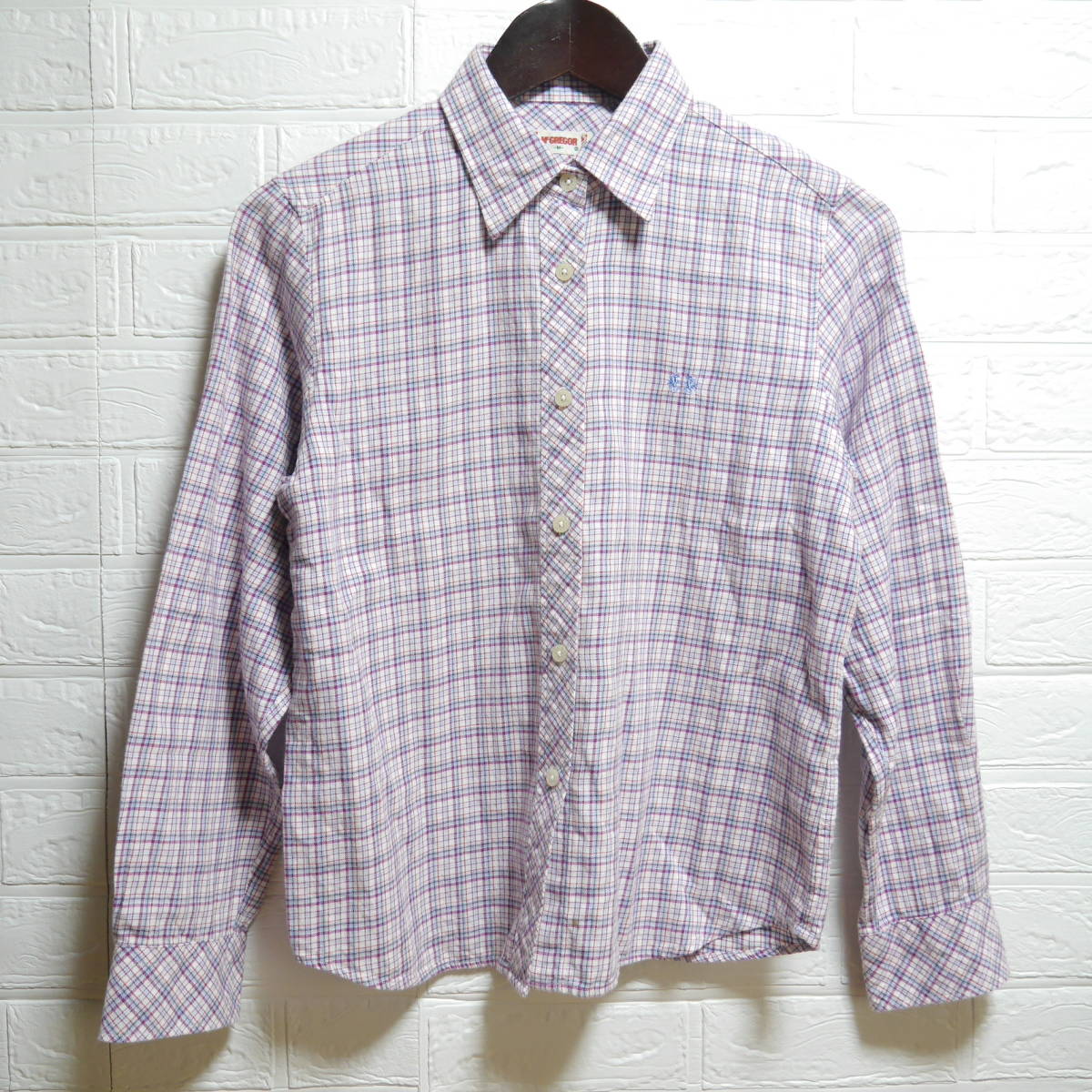 A428 ◇ McGREGOR | マックレガー 長袖シャツ チェック 中古 サイズM拍卖
