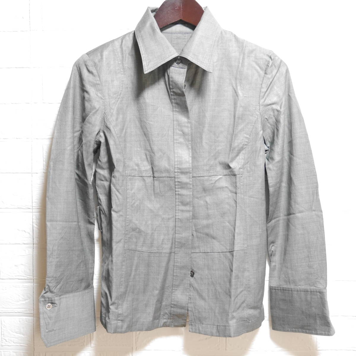 A431 ◇ CORDIER | コルディア 長袖シャツ グレー 中古 サイズ40拍卖
