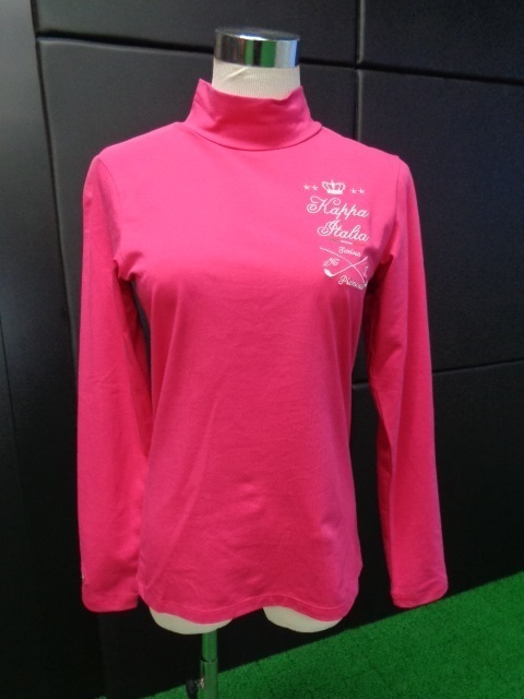 ★訳あり★ カッパ 【 Kappa 】 レディース レタリング 刺繍 ハイネック 長袖 シャツ KG562LS63 M 【2173】拍卖