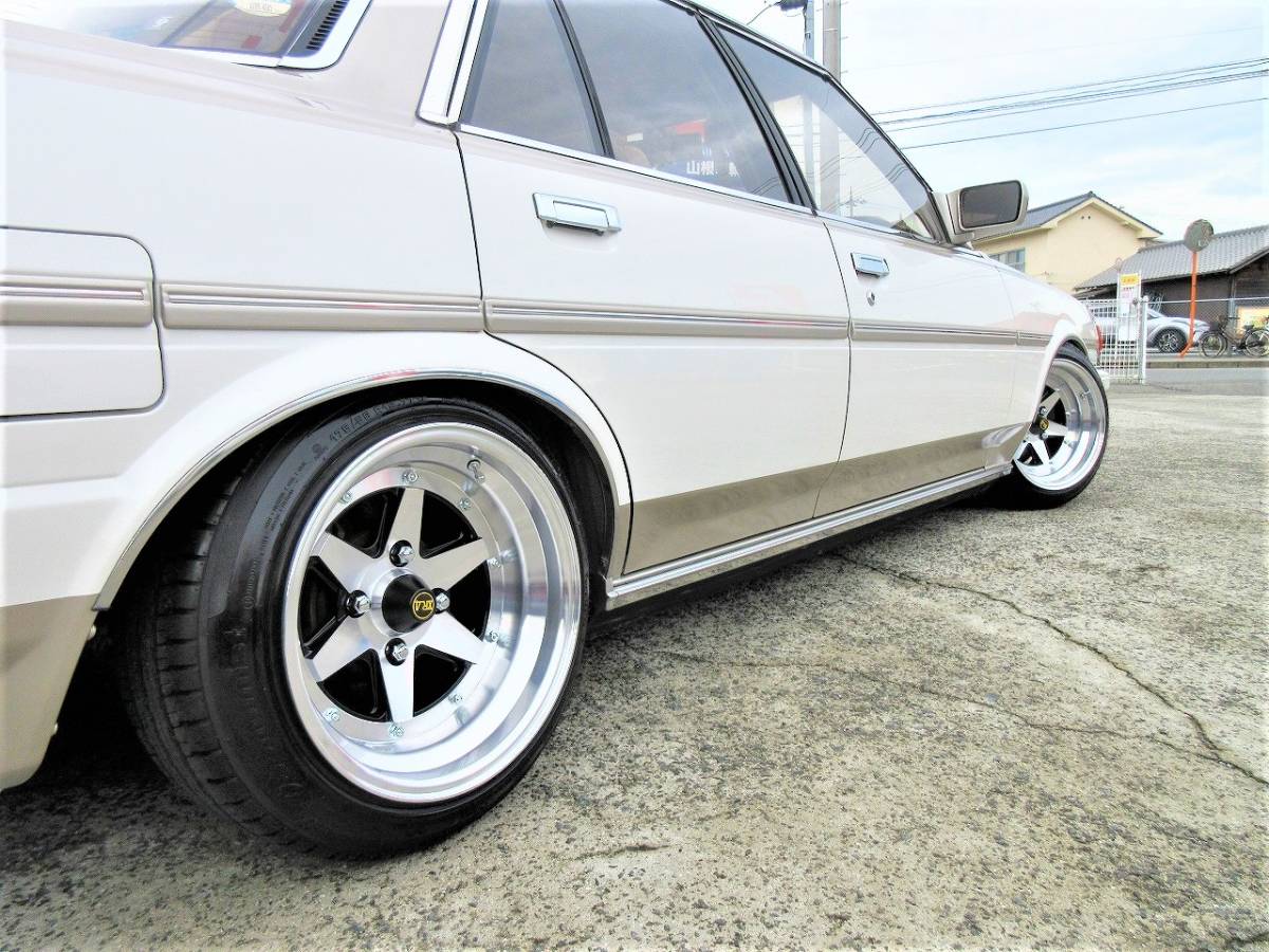 ⑮ 新品タイヤ組込済!新サイズ!復刻版 ロンシャンXR-4 Long Champ XR4 15インチ 8J-14 9J±0 4H 114.3 4本 前後サイズ違い 送料無料⑤拍卖