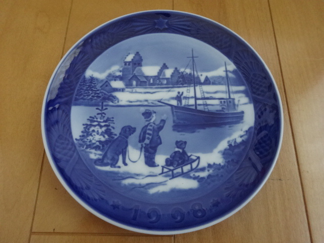 1998年 ロイヤルコペンハーゲン イヤープレート 「お帰りなさい」 北欧 デンマーク の 陶磁器拍卖