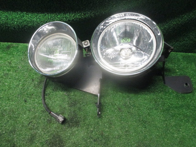 希少 平成12年式 サニー QB15 ミツオカ 光岡 リョーガ 純正左ライト ヘッドランプ メッキ フォグ付き ステー付き 中古拍卖