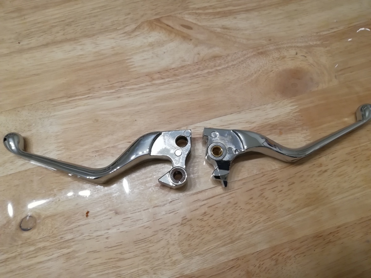 0■ハーレー スポーツスター■純正 メッキレバー ブレーキレバー クラッチレバー■36700053A■拍卖