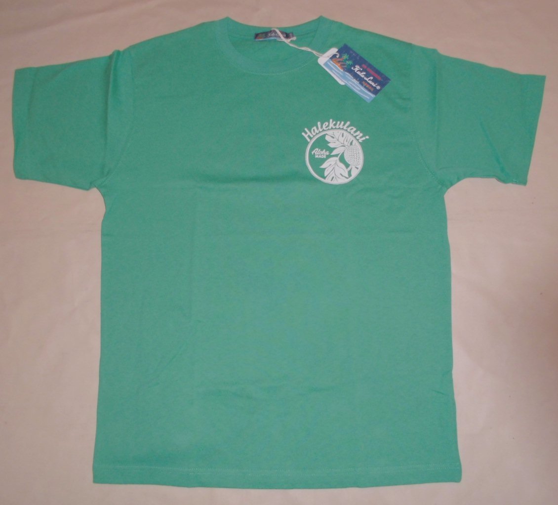 Hula Lani HAWAII プリントTシャツ パンの実 グリーンLゆうパケット便で送料無料!拍卖