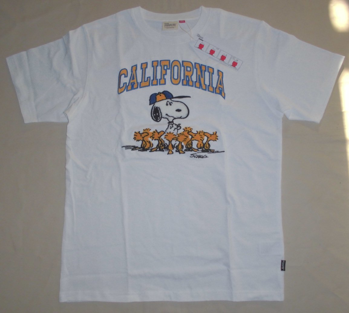 ANTIBAL×PEANUTS コラボ 刺繍ビッグTシャツ スヌーピー&ウッドストック ホワイトM拍卖