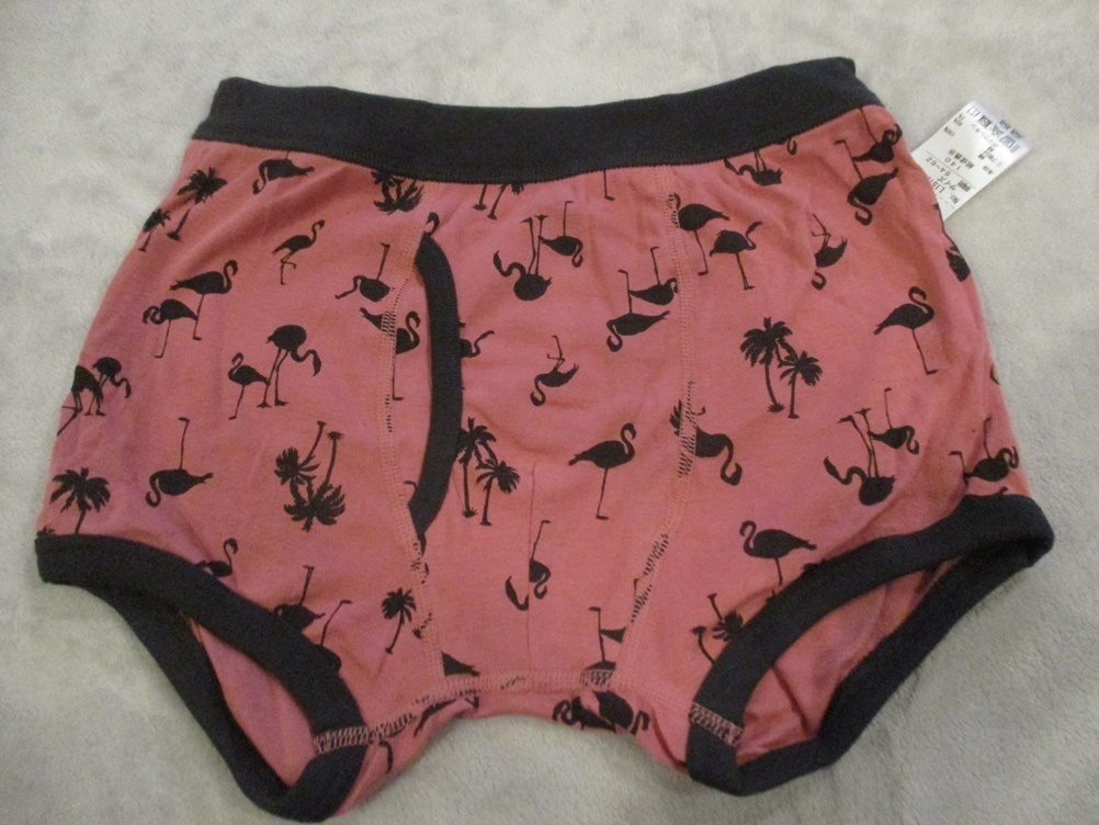 ☆【郵便(クリックポスト)対応】AMPERSAND(アンパサンド)子供 ローズピンクフラミンゴ柄 ボクサーパンツ 150cm 49-6916拍卖