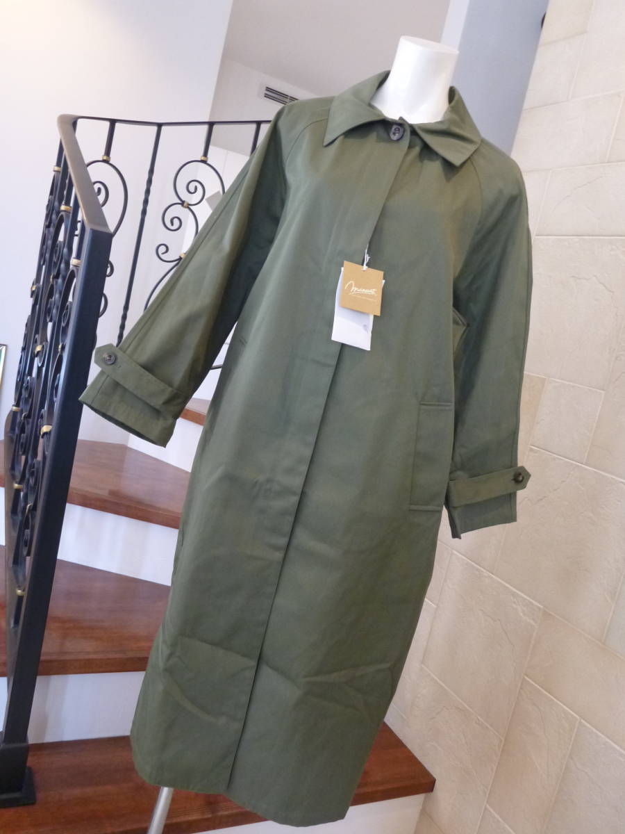 2.6万 新品 mansart(マンサール) ★日本製 カーキ コート 9 M~L相当拍卖