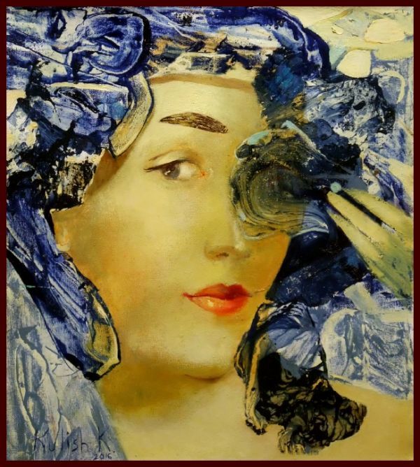 ☆☆☆☆油彩画 素敵な流し目に捕らわれる 「ニュー・ルネッサンス」拍卖