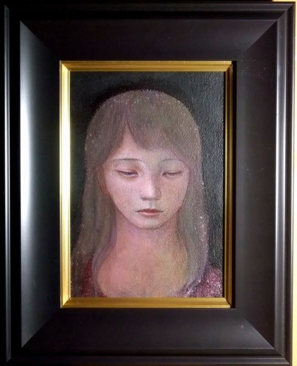 ☆☆☆油彩・アクリル画 村松元子 「月のひかり」拍卖