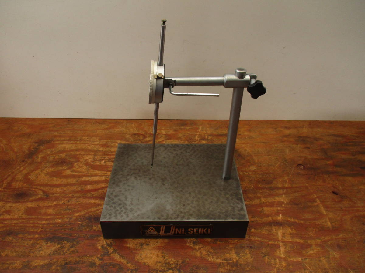 ダイヤルゲージ 定盤 スタンド ユニセイキ ミツトヨ NO.3060 約300×250mm拍卖