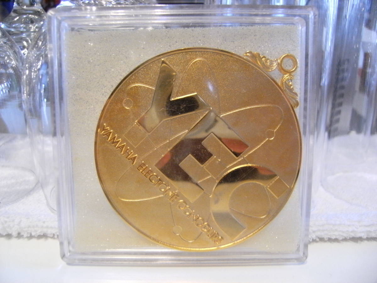 非売品★昭和レトロ★YEC YAMAHA ELECTONE CONCOURS 音楽 ヤマハエレクトーン コンクール 入賞 金メダル 記念品 贈呈 電子オルガン ピアノ拍卖