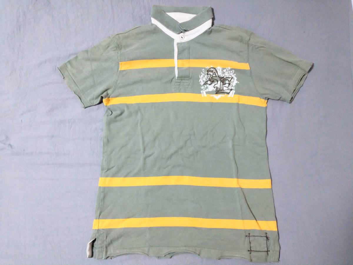 American Eagle ダメージ加工 XS(S,M相当) ポロシャツ 半袖シャツ カットソーアメリカンイーグル拍卖