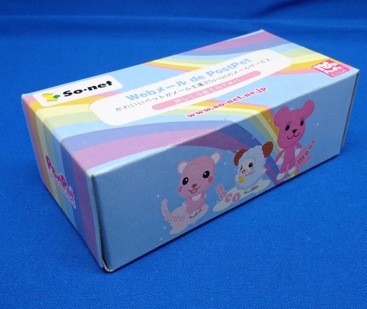 【レア・未使用・非売品】PostPet(ポストペット) ボックスティッシュ モモ、モコ、コモモ、 So-net 10周年 ①拍卖