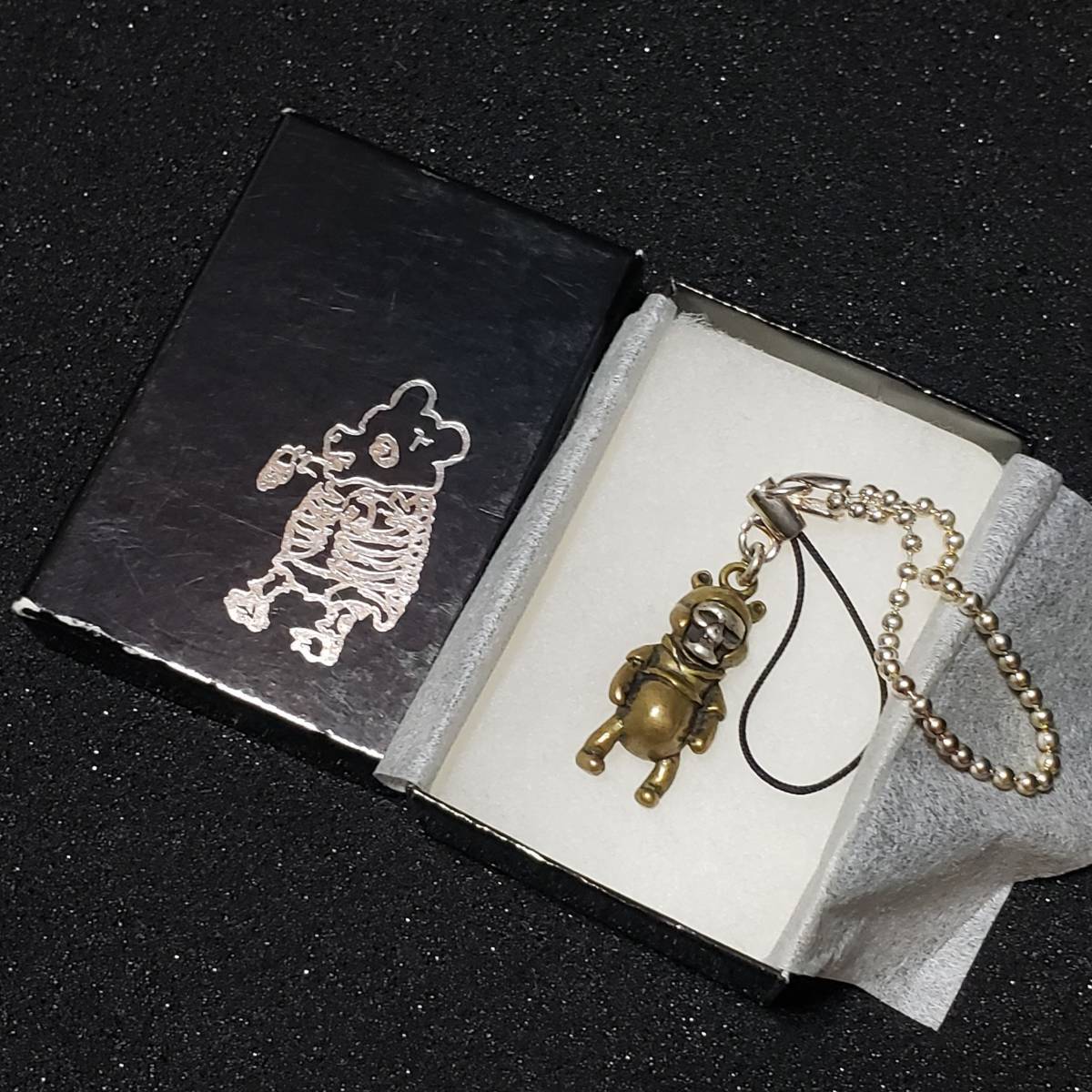 keikiii ケイキー ~ ガイコツ くま ~ キーホルダー ストラップ silver 925  / シルバー キーチェーン拍卖