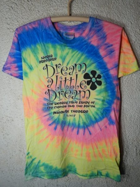 n7513 レア Hanes ヘインズ 半袖 タイダイ ママス & パパス Dream a Little Dream tシャツ 人気 vintage ビンテージ 送料格安拍卖