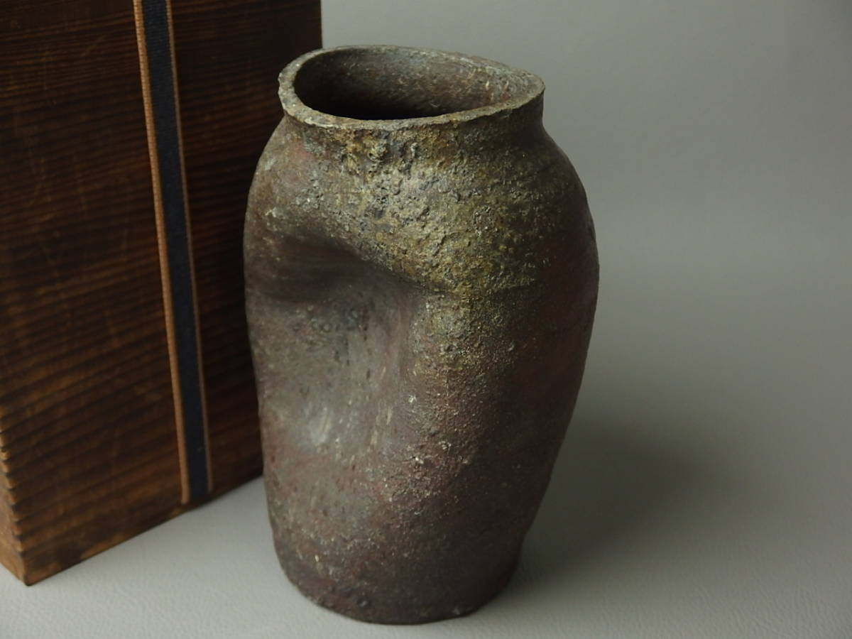 【骨董・茶道具】★古い 備前焼 古備前★★壷 dm035xb.8拍卖