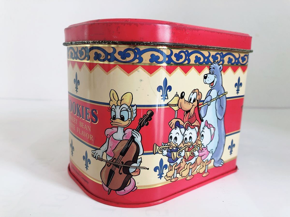 昭和レトロ 92's東京ディズニーランド ミッキー・ドナルド他柄 クッキー缶ケース拍卖