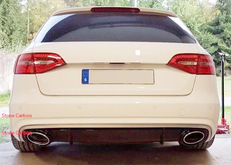 アウディ A4 アバント RS4ルック ディフューザー B8 B8.5 13-15y エアロ リアバンパー リアハーフ拍卖